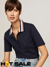 Polo Slim Women Tommy Hilfiger Sky XS Polos